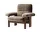 Křeslo Brasilia Lounge Chair, Sheepskin sahara/dark stained oak