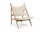 Křeslo Knitting Lounge Chair Textile, natural oak/Logan Jasmine