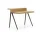 Pracovní stůl Courier, light oak/dark bordeaux