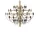 Lustr 2097/50 Clear Bulbs, brass