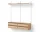 Policová sestava Wardrobe Shelf Cabinet w. Drawers, oak/white