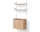 Policová sestava Wall Shelf 1900 Cabinet Tall w. Doors, oak/white