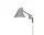 Nástěnná lampa NJP Short, light aluminium grey
