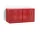 Nástěnná komoda Perforated Cabinet Wall Small, wine red