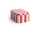 Plechová dóza Tin Container Small, red and off-white