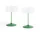 Sklenice na šampaňské Tint 2 ks, clear, jade light green and jade dark green