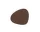 Podložka pod skleničku Curve Nupo, dark brown