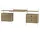 Policová sestava String Workspace C, oak/white