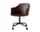 Kancelářská židle Rely HW48 s područkami, black / burnt umber