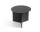 Stolek Slit Round Side, black