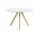 Stůl Copenhague CPH 20 Ø120, oak/white laminate