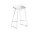 Barová stolička AAS 38 Low White Steel, white