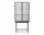 Vitrína Haze Reeded glass, black
