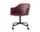 Kancelářská židle Rely HW48 s područkami, bronzed / red brown