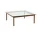 Konferenční stolek Kofi 100x100, walnut/clear