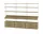 Policová sestava String Living Room G, oak/white