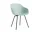 Židle AAC 226 Black Powder Coated Steel, dusty mint