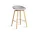 Barová stolička AAS 32 Low Lacquered Oak Veneer, concrete grey