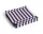 Ubrousky Pattern Dinner 20ks, light pink and dark blue pillar stripe