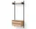 Policová sestava Wardrobe Shelf Cabinet w. Drawers 1, oak/black