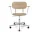 Kancelářská židle Co Task Chair s područkami, polished aluminium/natural oak