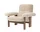 Křeslo Brasilia Lounge Chair, Sheepskin nature/walnut