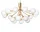 Lustr Apiales 18, brushed brass/opal