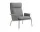 Křeslo Muno LN17 High Back w. Arms, Hallingdal 126/dark chrome