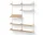 Policová sestava Living Shelf, oak/white