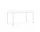 Stůl Annex Overhang 220x90, cream white/white laminate