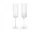 Sklenice na šampaňské Ripple Flutes set 2 ks, clear