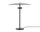 Stolní lampa Reflection, black lacquered aluminium