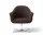 Křeslo Harbour Lounge Chair Swivel, polished aluminium / Logan Haze