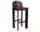Barová židle Chisel 35 H75, dark bordeaux lacquered beech