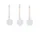 Vánoční baňky Flurry S set 3ks, white