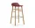 Barová židle Form 75 cm Oak, red