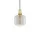 Závěsná lampa Amp Small, smoke / brass