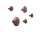 Sada věšáků The Dots Metal, umber