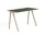 Stůl Copenhague CPH 90, water-based lacquered oak/green linoleum