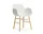 Židle Form s područkami Oak, white