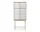 Vitrína Haze Reeded glass, cashmere