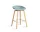 Barová stolička AAS 32 Low Lacquered Oak Veneer, dusty blue
