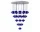 Lustr Flowerpot VP10 31, cobalt blue
