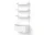 Policová sestava Wall Shelf 1900 Cabinet Low w. Doors, white/white