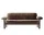 Pohovka Brasilia, Sheepskin sahara/dark stained oak