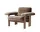Křeslo Brasilia Low Back, Sheepskin sahara/walnut