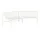 Lavička Palissade Park Dining Bench In/In set of 2, cream white