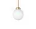 Závěsné svítidlo Apiales 1, brushed brass/opal