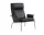 Křeslo Muno LN17 High Back w. Arms, black/dark chrome