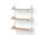 Policová sestava Wall Shelf 900, oak/white